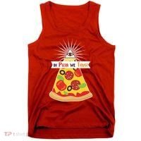 In Pizza We Trust Tank Top thumb 0