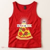 In Pizza We Trust Tank Top thumb 2