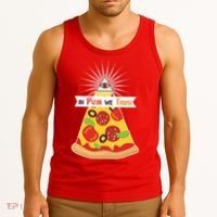 In Pizza We Trust Tank Top thumb 3