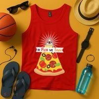 In Pizza We Trust Tank Top thumb 4