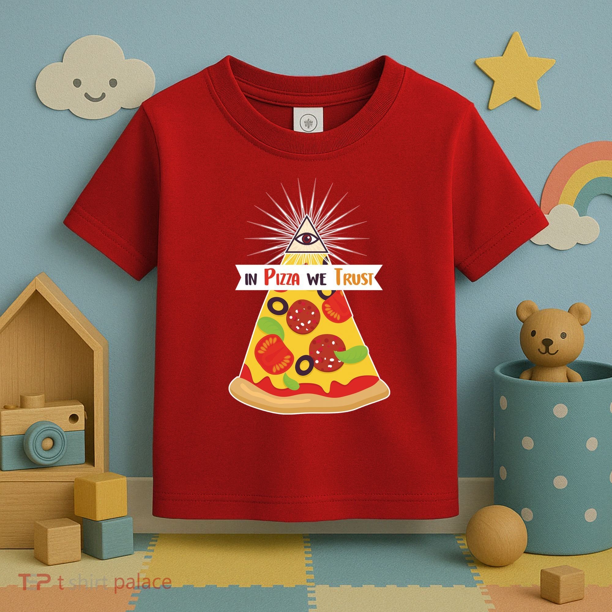 In Pizza We Trust Toddler T-Shirt