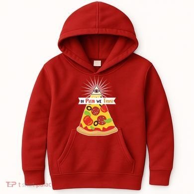 In Pizza We Trust Kids Hoodie