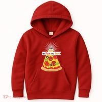 In Pizza We Trust Kids Hoodie thumb 0