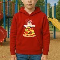 In Pizza We Trust Kids Hoodie thumb 2