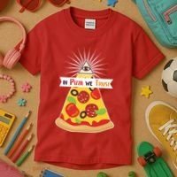 In Pizza We Trust Kids T-Shirt thumb 3