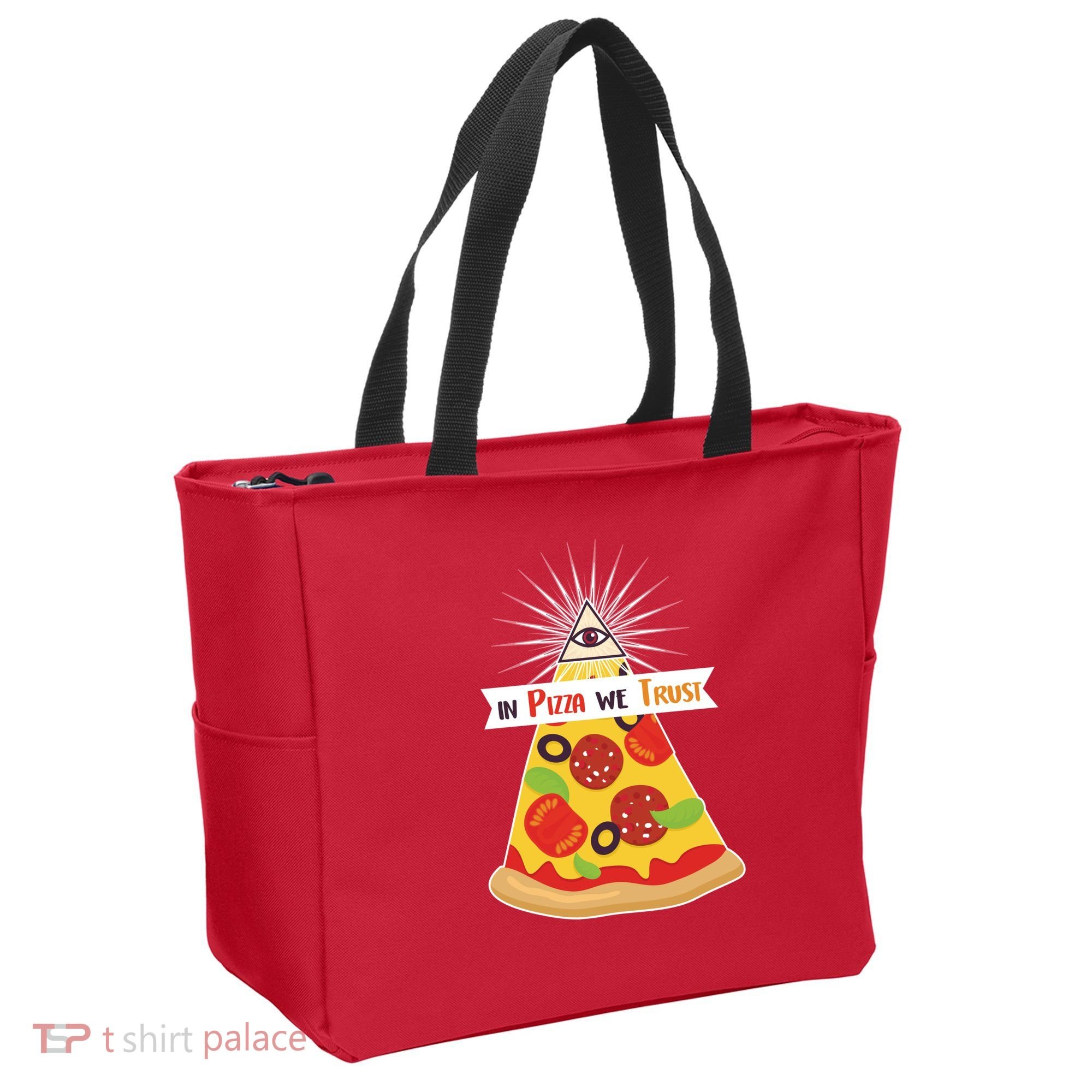 In Pizza We Trust Tote Bag