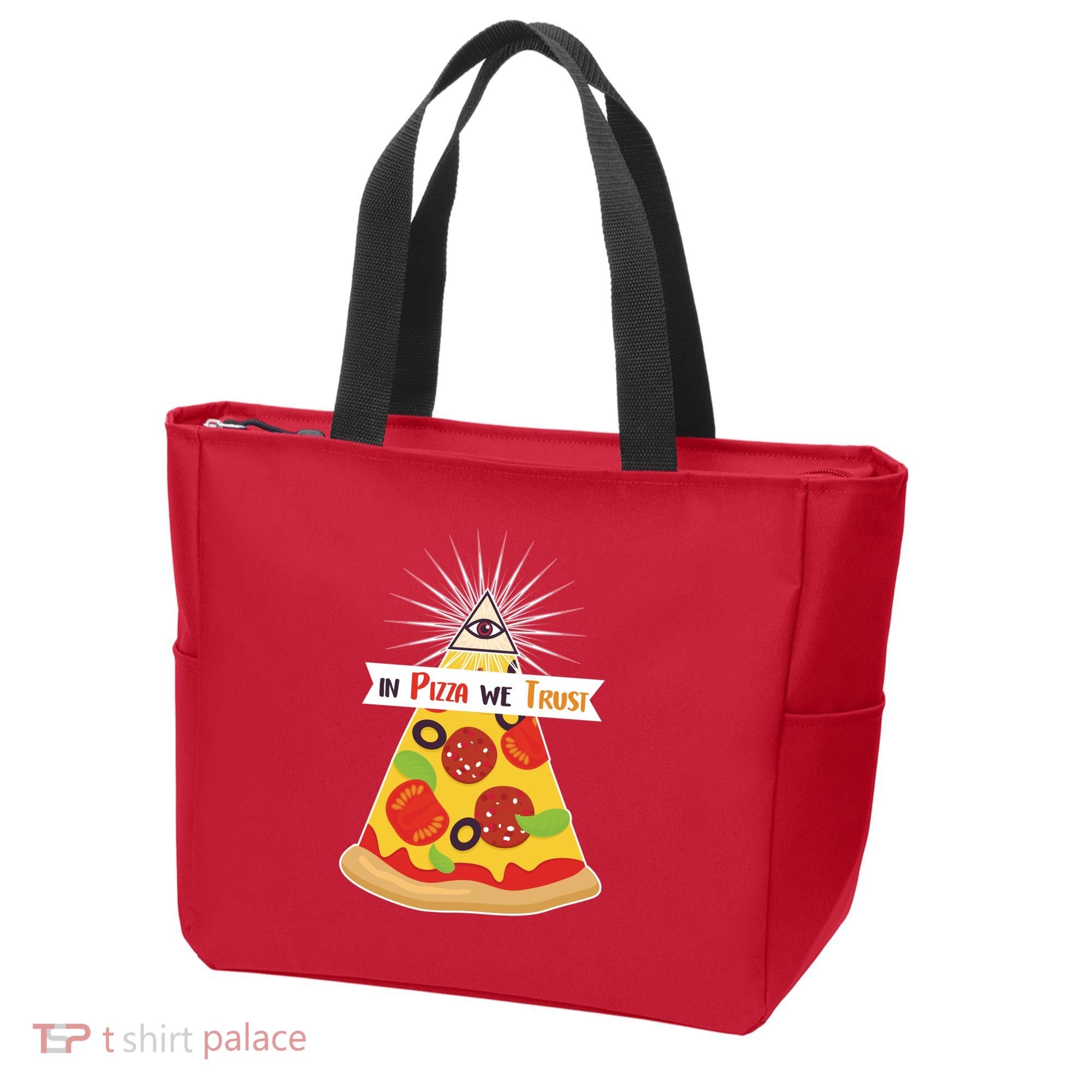 In Pizza We Trust Tote Bag