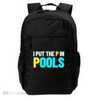 I Put The P In Pools Swimming Humor I Pee In Pools Backpack thumb 0