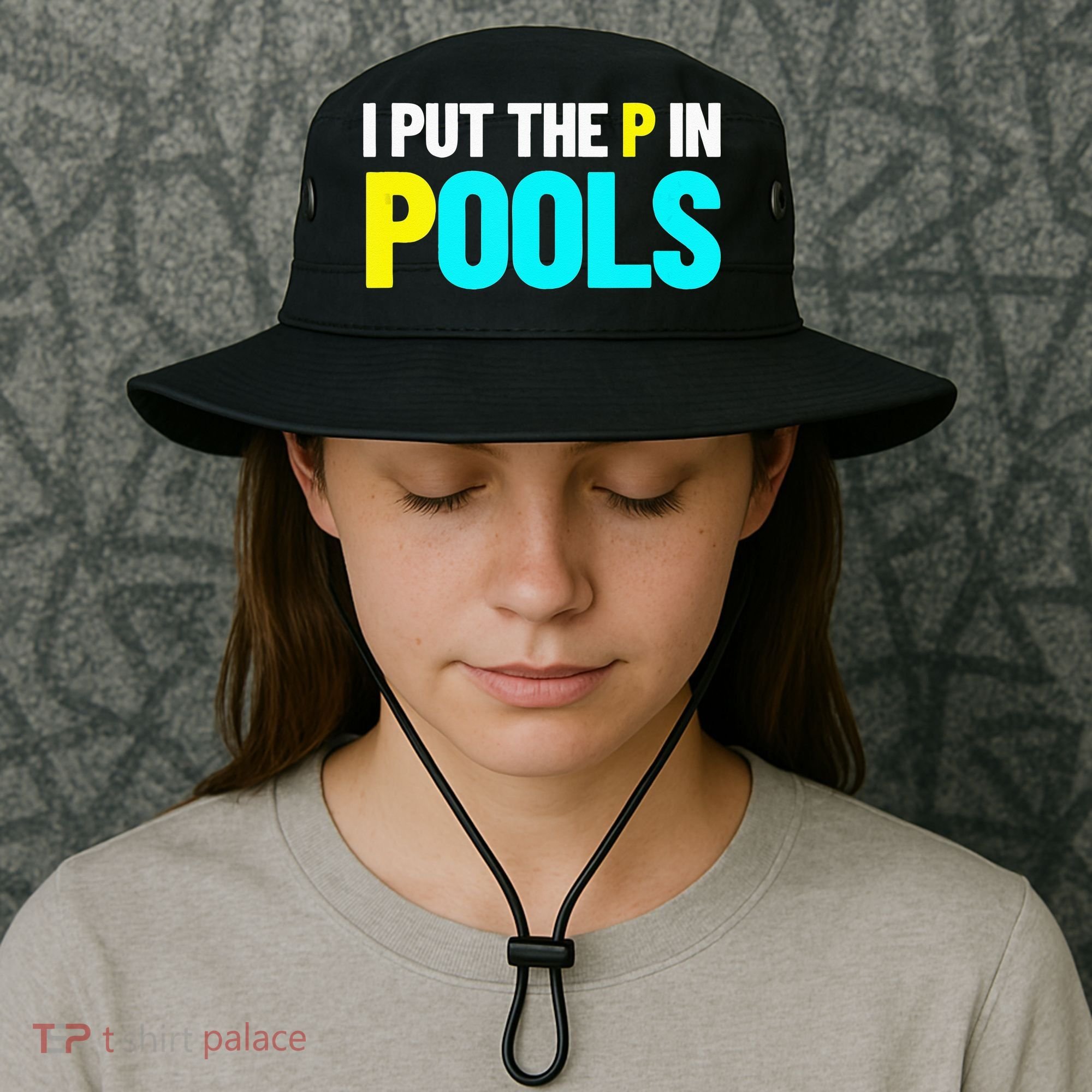 I Put The P In Pools Swimming Humor I Pee In Pools Bucket Hat