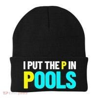 I Put The P In Pools Swimming Humor I Pee In Pools Beanie thumb 0