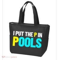 I Put The P In Pools Swimming Humor I Pee In Pools Tote Bag thumb 3
