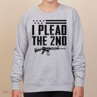 I Plead The 2nd Amendment Pro Gun Ar15 Rifle Women's Sweatshirt thumb 0