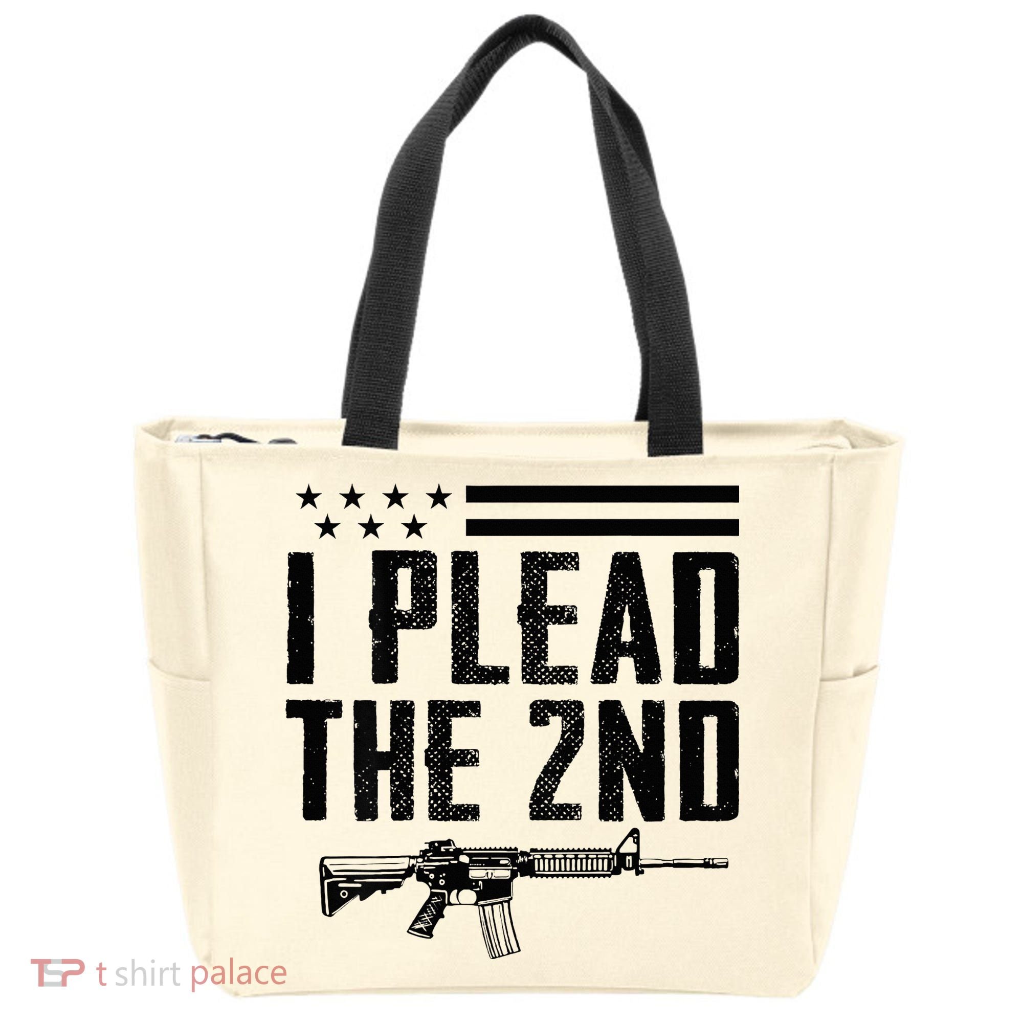 I Plead The 2nd Amendment Pro Gun Ar15 Rifle Tote Bag