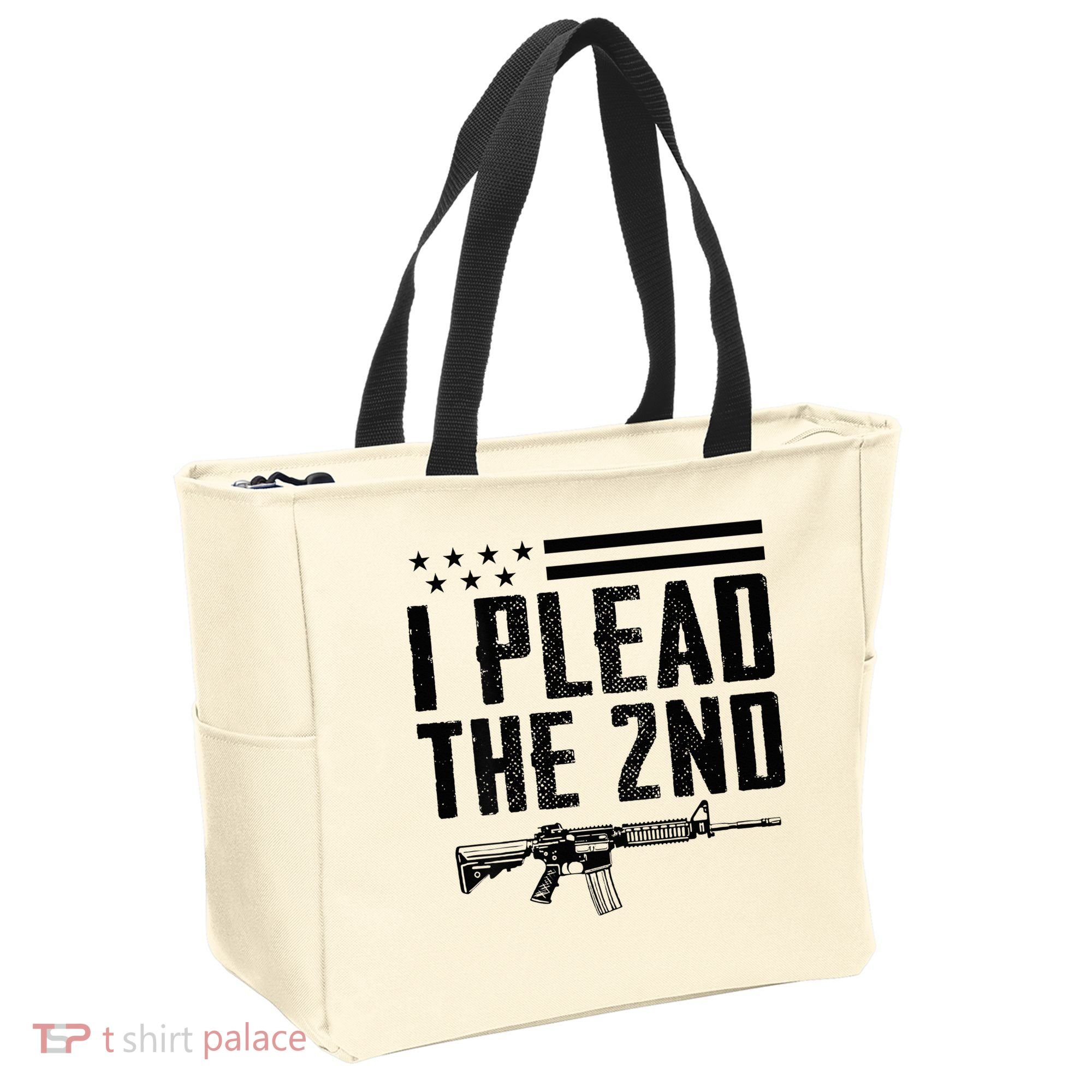 I Plead The 2nd Amendment Pro Gun Ar15 Rifle Tote Bag