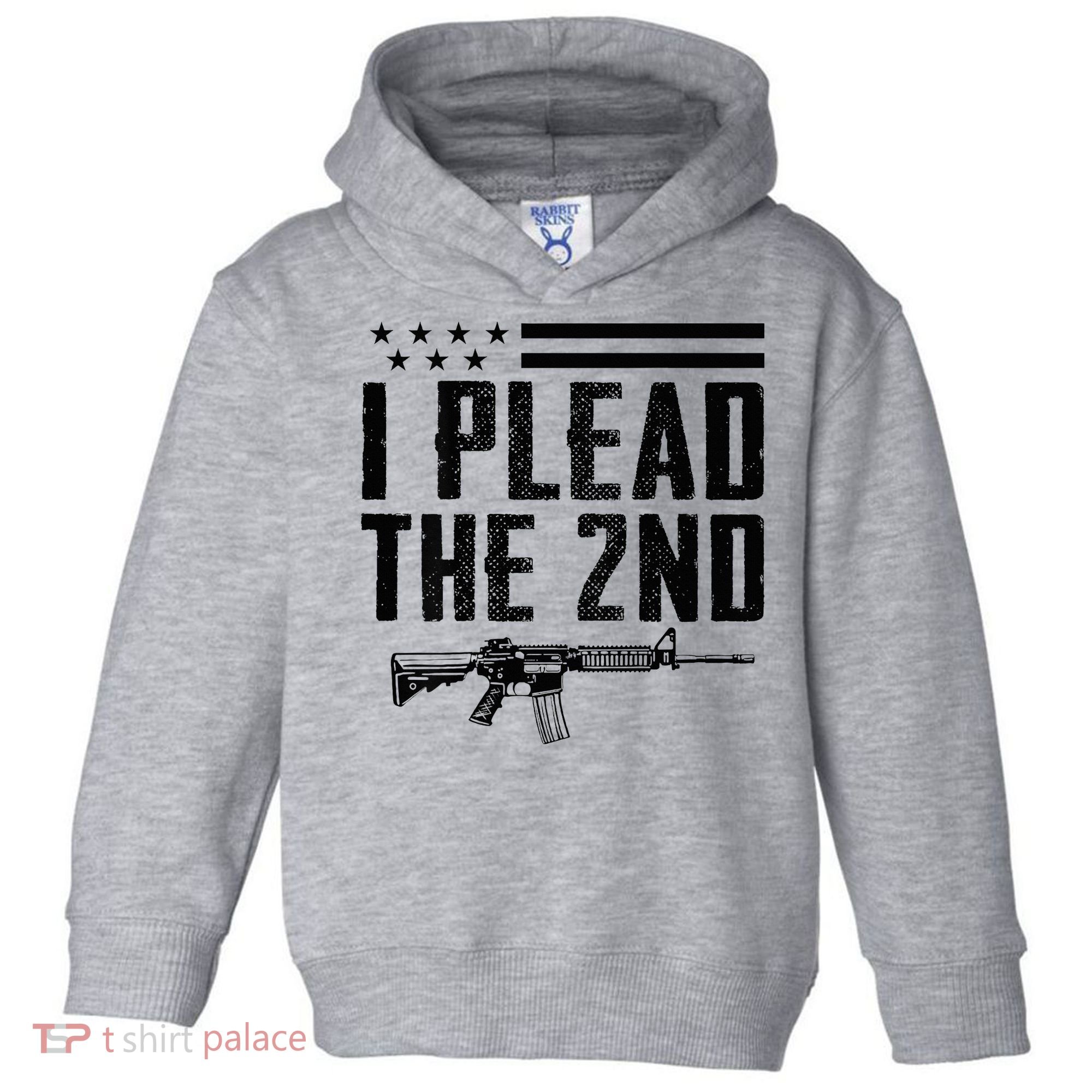 I Plead The 2nd Amendment Pro Gun Ar15 Rifle Toddler Hoodie
