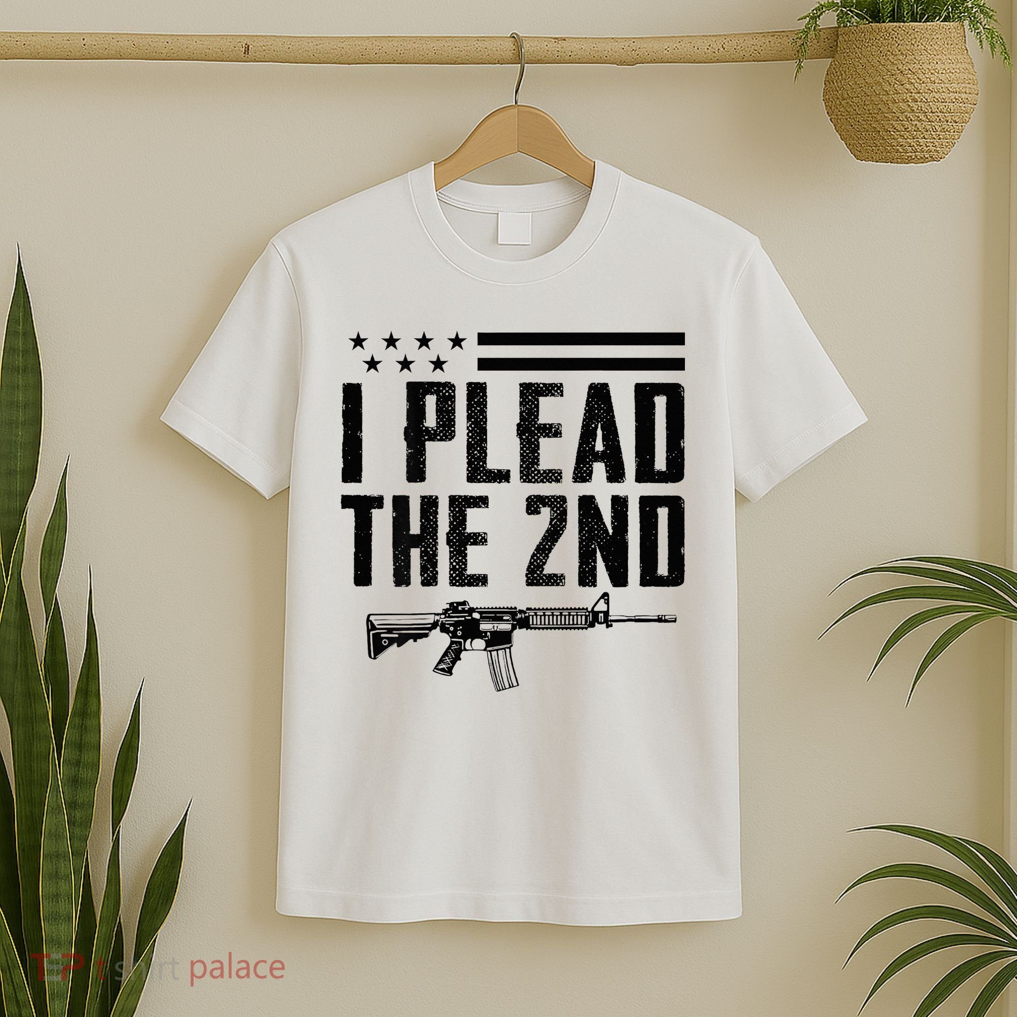 I Plead The 2nd Amendment Pro Gun Ar15 Rifle T-Shirt