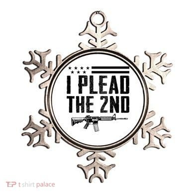 I Plead The 2nd Amendment Pro Gun Ar15 Rifle Ornament