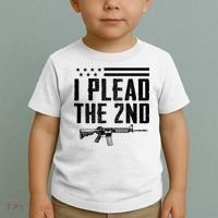 I Plead The 2nd Amendment Pro Gun Ar15 Rifle Toddler T-Shirt thumb 2