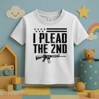 I Plead The 2nd Amendment Pro Gun Ar15 Rifle Toddler T-Shirt thumb 3