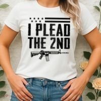 I Plead The 2nd Amendment Pro Gun Ar15 Rifle Women's T-Shirt thumb 2