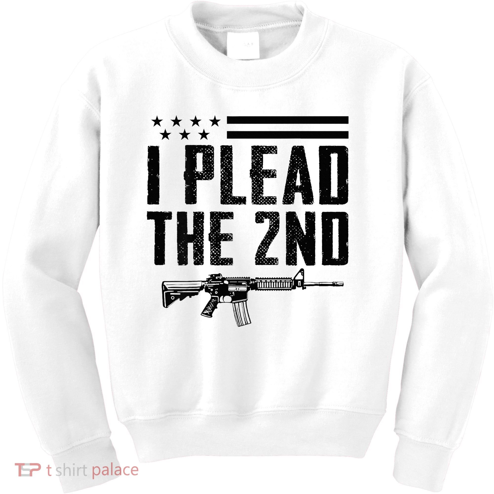 I Plead The 2nd Amendment Pro Gun Ar15 Rifle Kids Sweatshirt