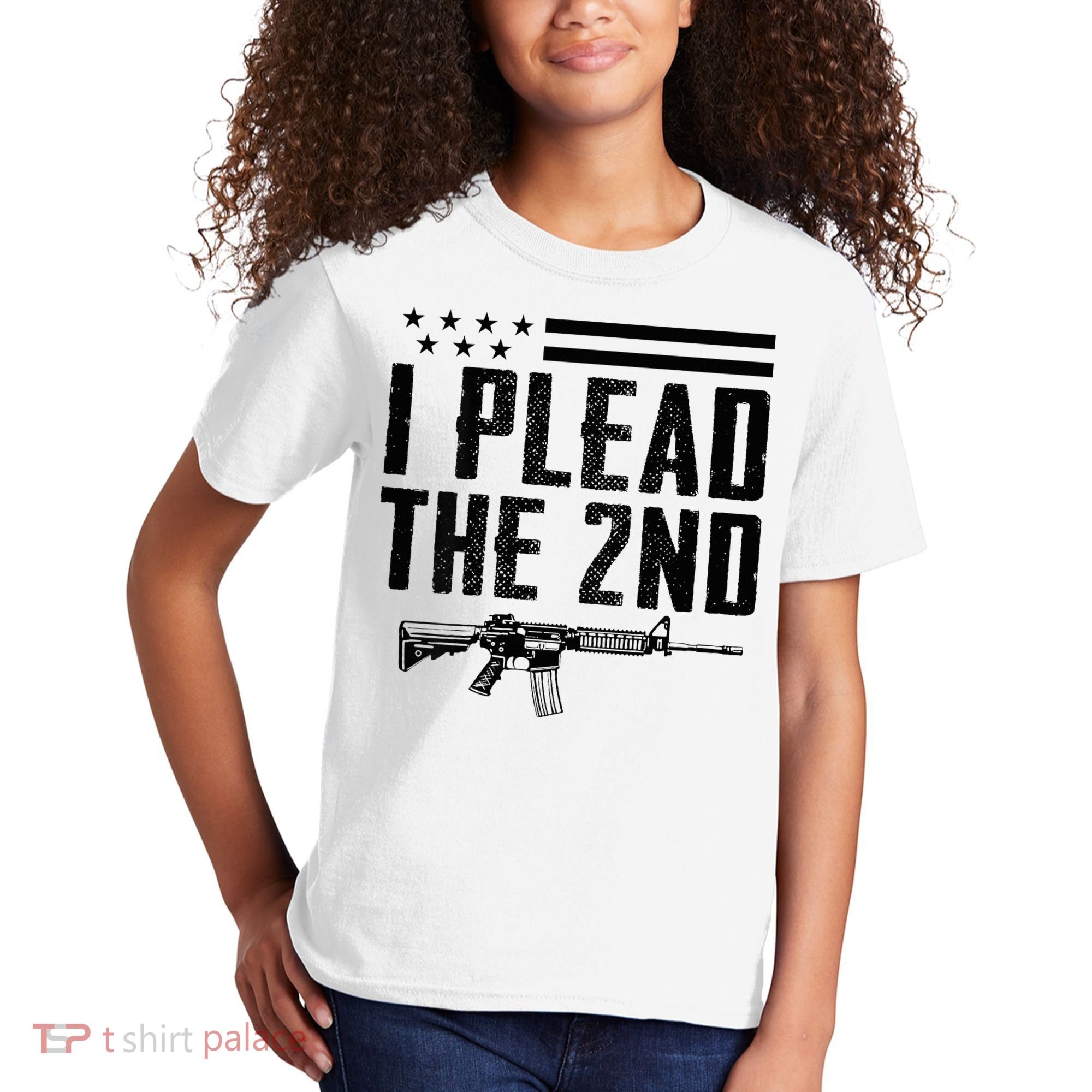 I Plead The 2nd Amendment Pro Gun Ar15 Rifle Kids T-Shirt