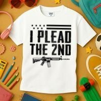 I Plead The 2nd Amendment Pro Gun Ar15 Rifle Kids T-Shirt thumb 3