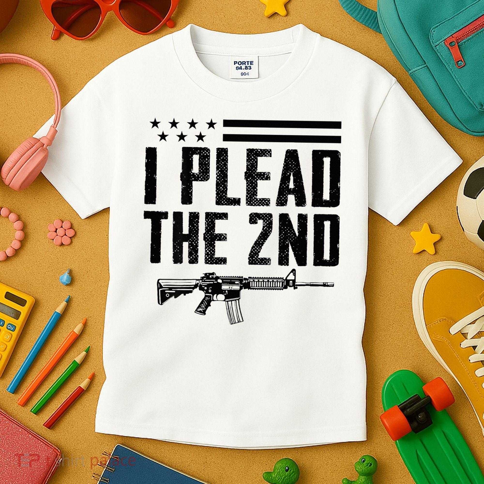 I Plead The 2nd Amendment Pro Gun Ar15 Rifle Kids T-Shirt