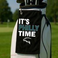 It's Philly Time Philadelphia Golf Towel thumb 2
