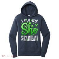I Put The She In The Shenanigans Shamrock St Patricks Day Women's Hoodie thumb 0