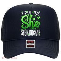 I Put The She In The Shenanigans Shamrock St Patricks Day Hat thumb 0