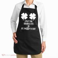 I Put The Double Ds In St Paddys Day Funny St Patrick's Day Apron thumb 2