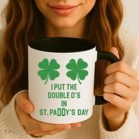 I Put The Double Ds In St Paddys Day Funny St Patrick's Day Coffee Mug thumb 3