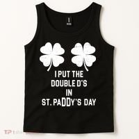 I Put The Double Ds In St Paddys Day Funny St Patrick's Day Tank Top thumb 2