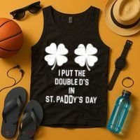 I Put The Double Ds In St Paddys Day Funny St Patrick's Day Tank Top thumb 4