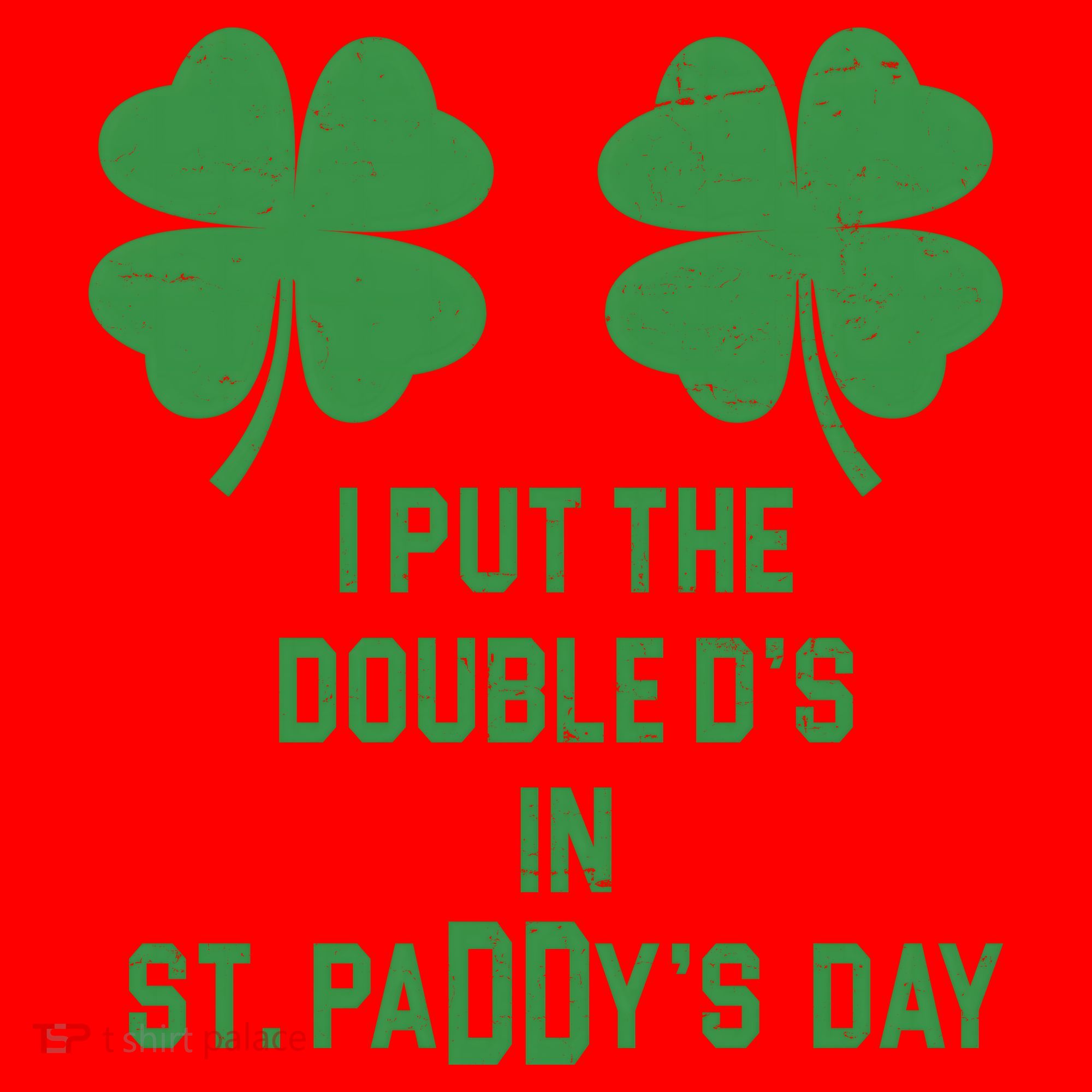 I Put The Double Ds In St Paddys Day Funny St Patrick's Day Santa Hat