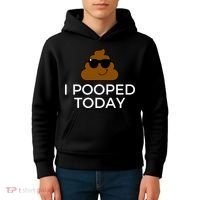 I Pooped Today Funny Poop Kids Hoodie thumb 4