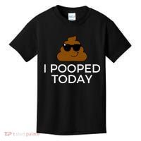 I Pooped Today Funny Poop Kids T-Shirt thumb 0