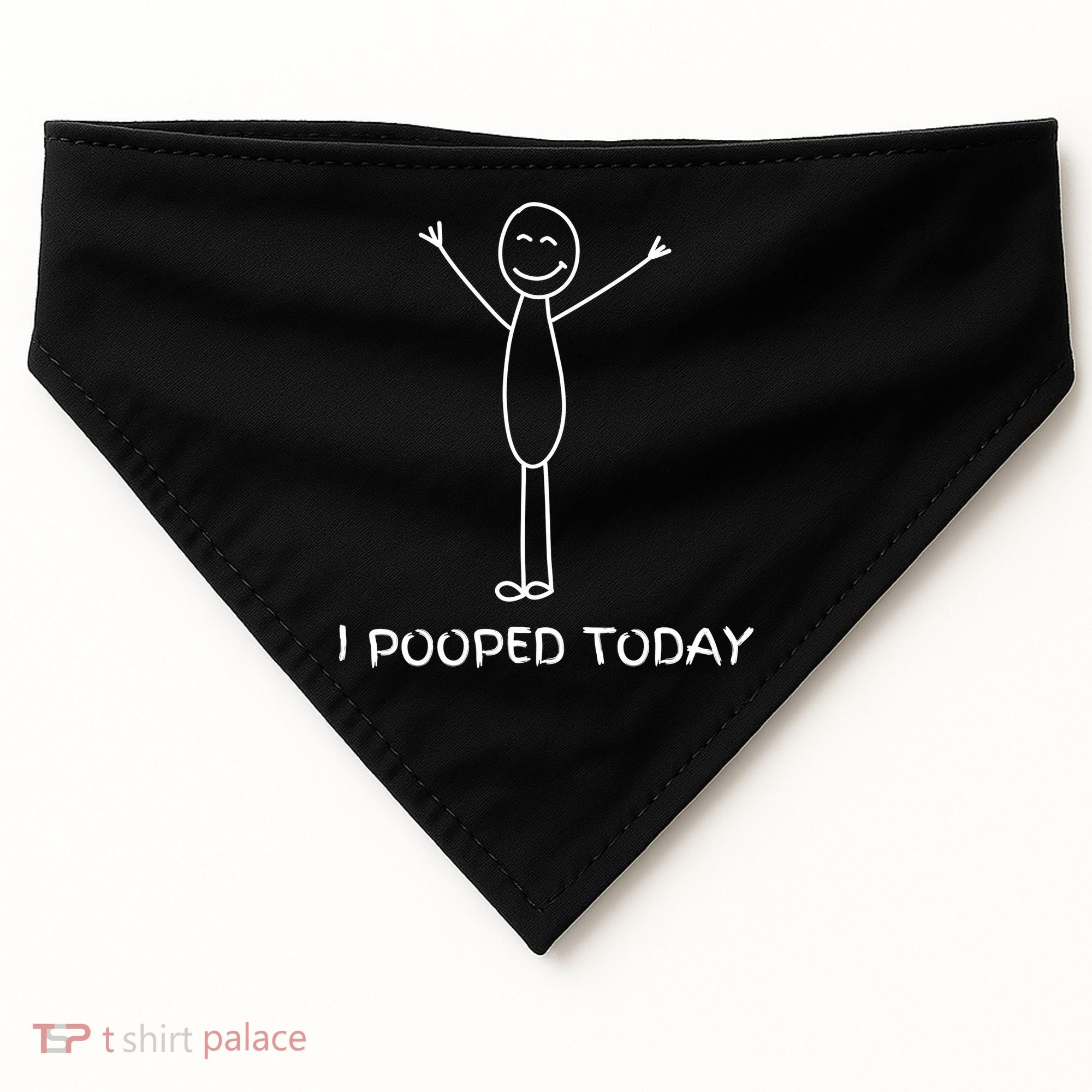 I Pooped Today Funny Poop USA-Made Doggie Bandana
