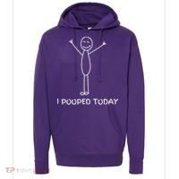 I Pooped Today Funny Poop Hoodie thumb 0