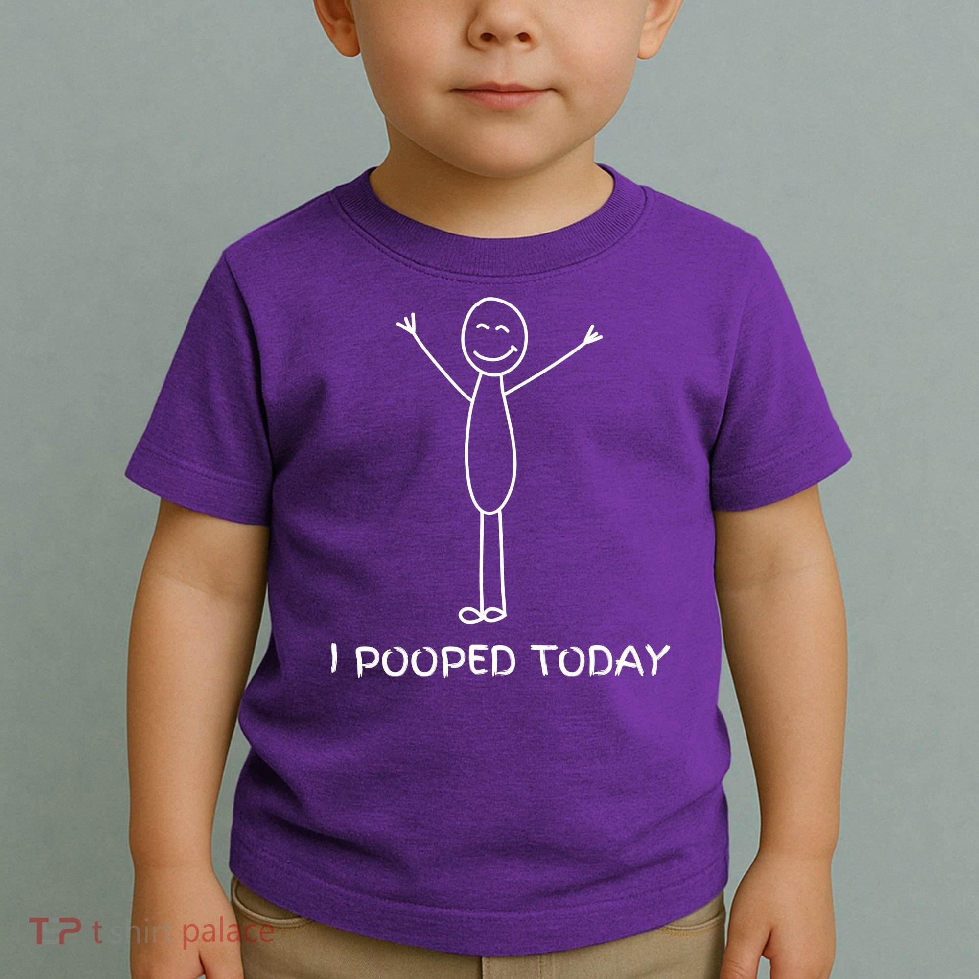 I Pooped Today Funny Poop Toddler T-Shirt