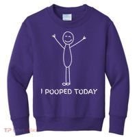 I Pooped Today Funny Poop Kids Sweatshirt thumb 0