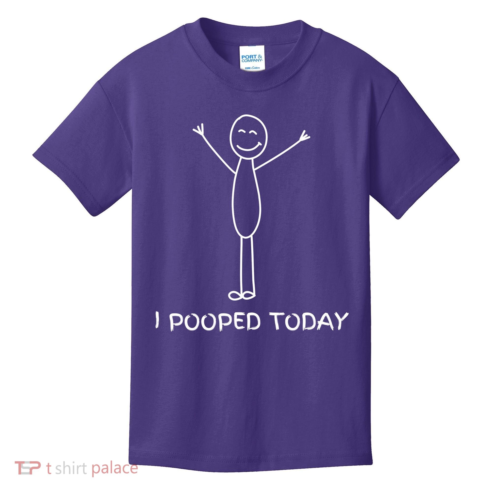 I Pooped Today Funny Poop Kids T-Shirt