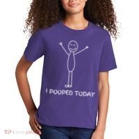 I Pooped Today Funny Poop Kids T-Shirt thumb 2