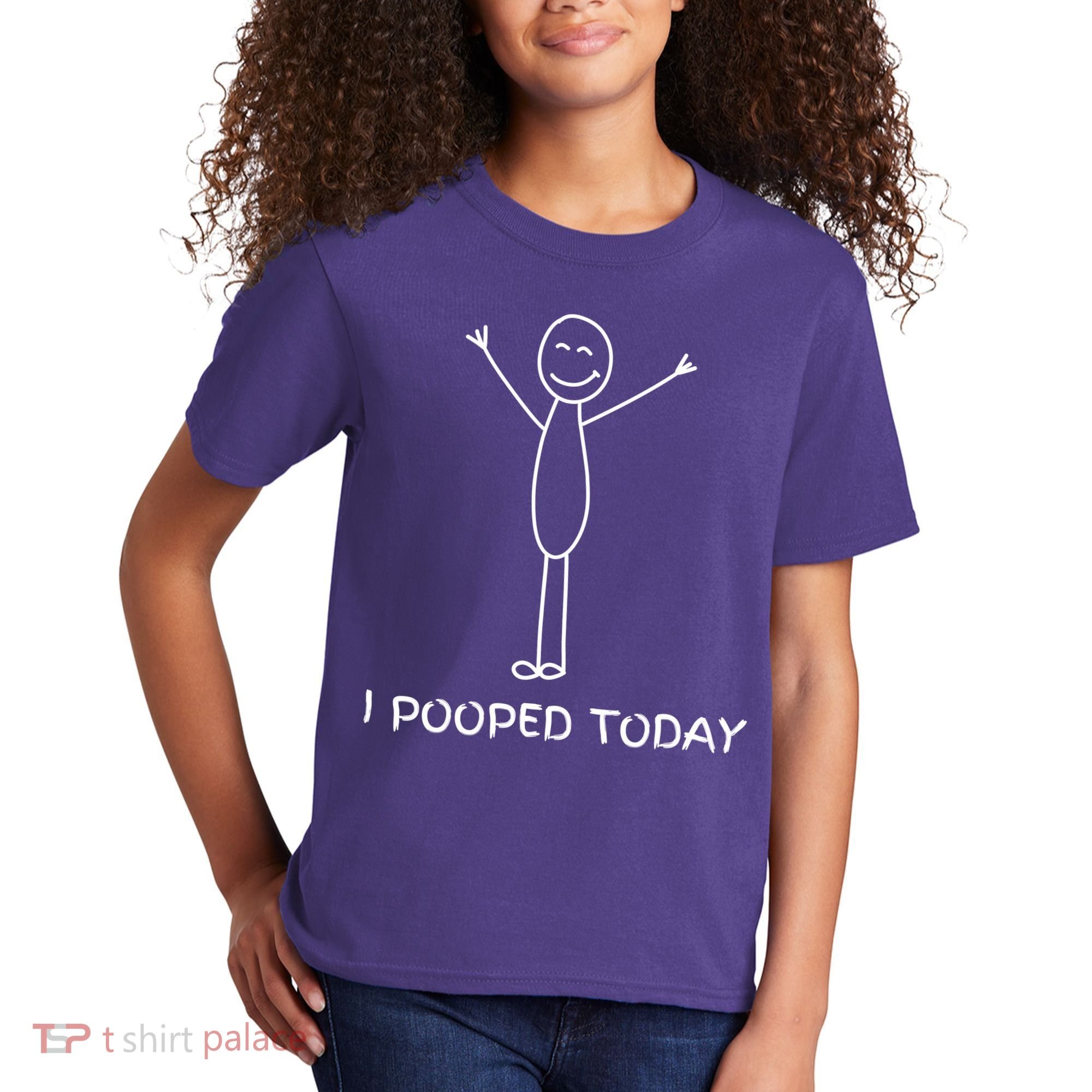 I Pooped Today Funny Poop Kids T-Shirt