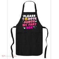 Inappropriate Please Tongue Punch My Fart Box Funny Apron thumb 0
