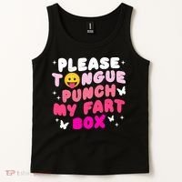 Inappropriate Please Tongue Punch My Fart Box Funny Tank Top thumb 2