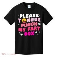 Inappropriate Please Tongue Punch My Fart Box Funny Kids T-Shirt thumb 0