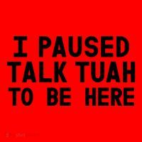 I Paused Talk Tuah To Be Here Funny Sarcastic Saying Santa Hat thumb 1