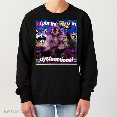 I Put The Sun Dysfunctional Racoon Meme Women's Sweatshirt